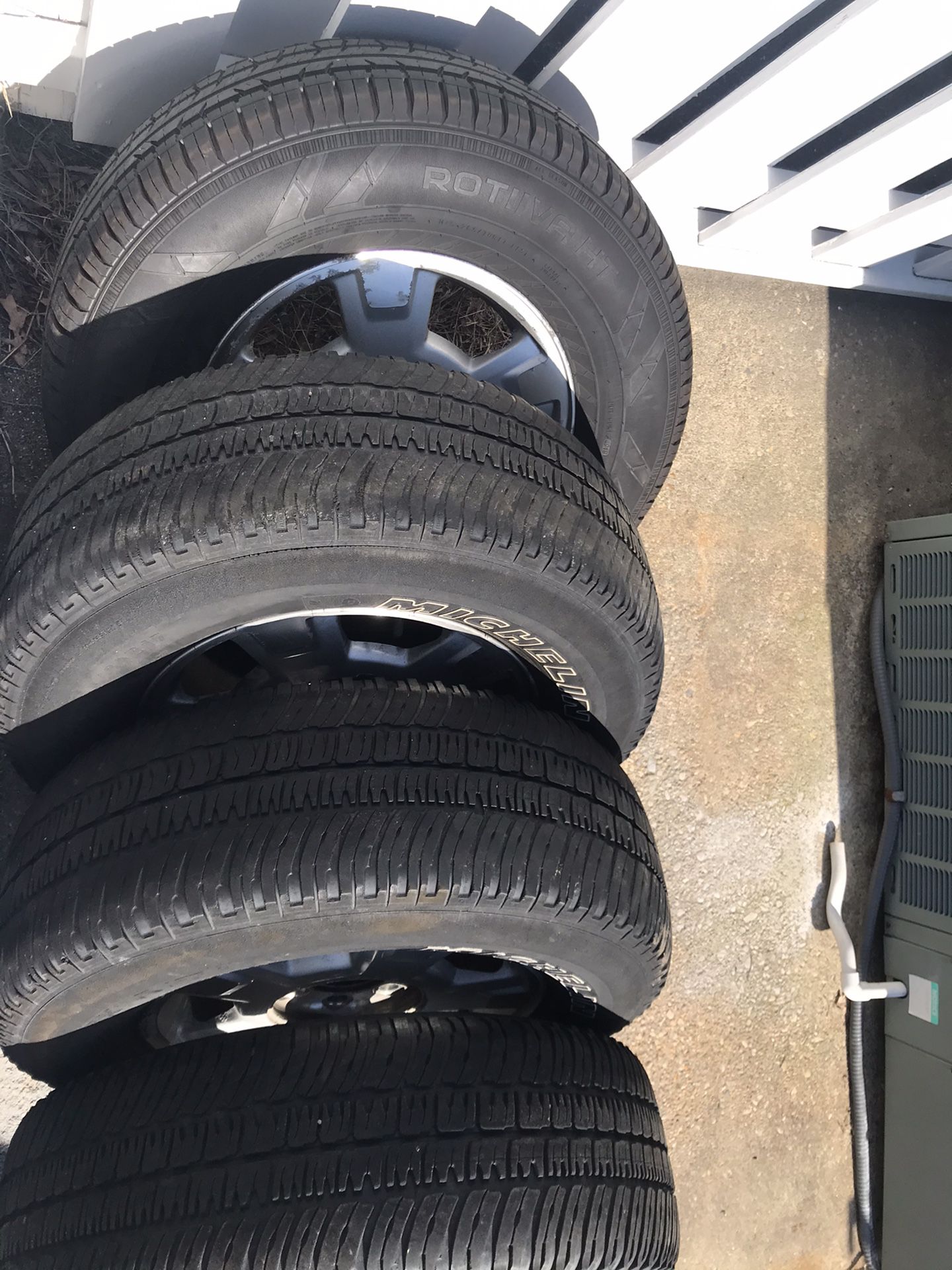 F150 rims and tires set of four