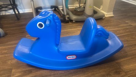 Fisher Price Blue Classic Rocking Horse