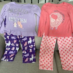 Girls Size 5t Pajama Lot 