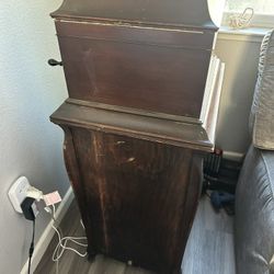 Antique Record Player Cabinet “Victrola”