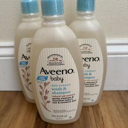 Brand New Unopened Aveeno Baby Daily Moisture Wash& Shampoo18Oz