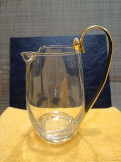 MidCentury Modern Glass Cocktail Pitcher by Libby Glass Company