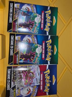 Pokémon TCG Sleeved Booster Packs Lot of 3