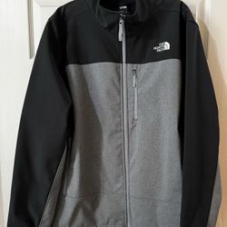 North Face Men's Apex Bionic Jacket, GRAY AND BLACK, XXL 