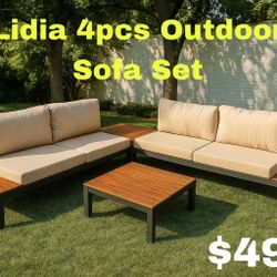Lidia 4 Pcs Outdoor Sofa Set