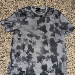 Ted Baker Shirt Black Grey Camo Regular 3 Medium  Brand New