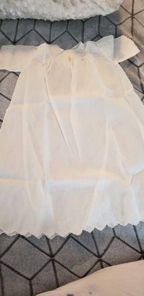 Handmade White Vintage Baptismal Gowns