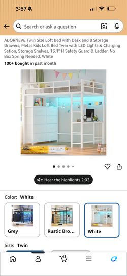 Twin loft