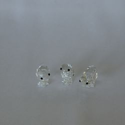Swarovski Crystal Figurine, Mini Chicks, set of 3 (014824) 