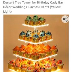 4 Tier Lighted Cup Cake Holder