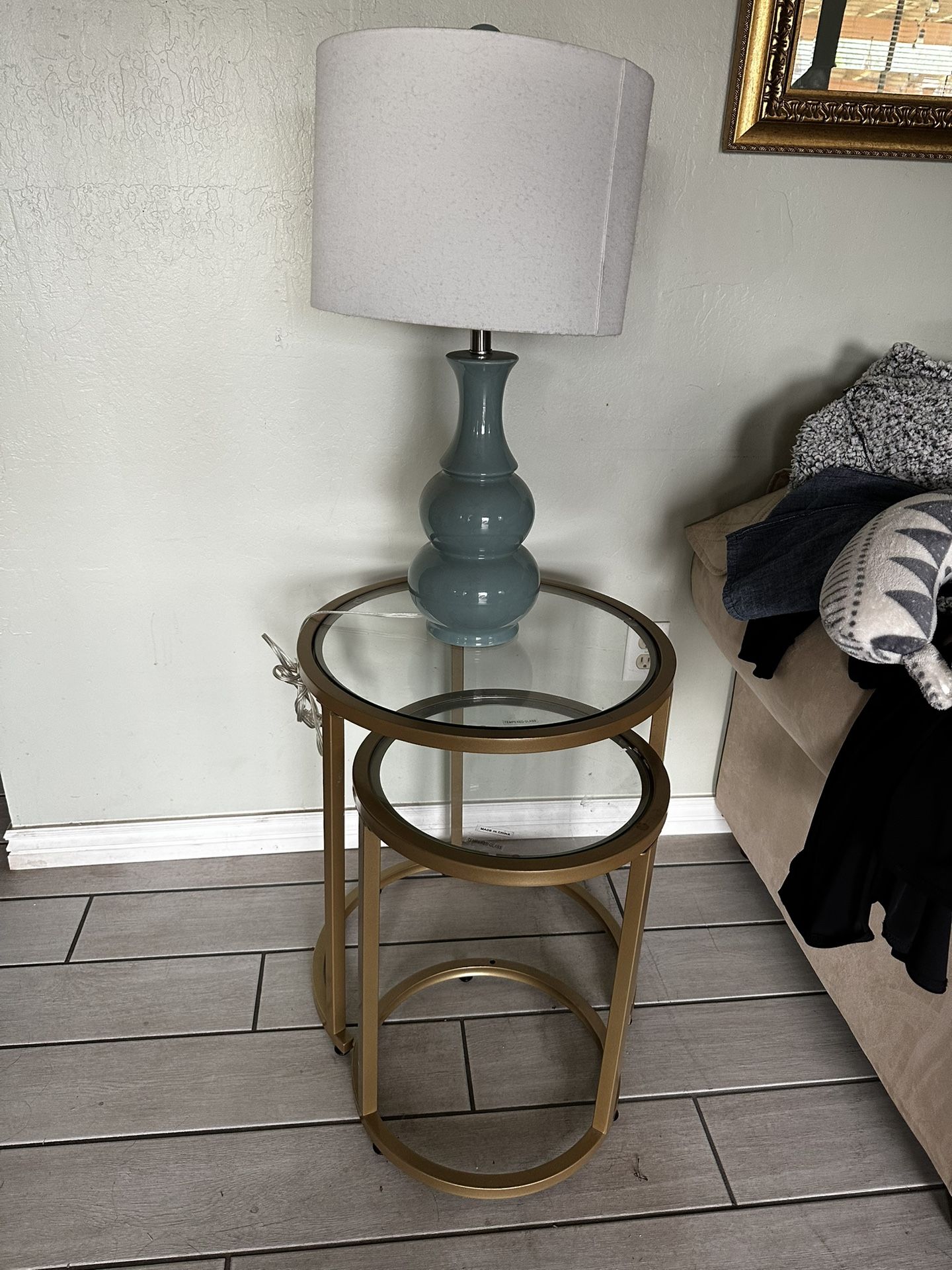 End Tables And Lamp