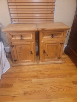 Rustic Wood End Tables