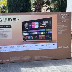 55ua77 55” Lg smart 4k led Uhd tv 