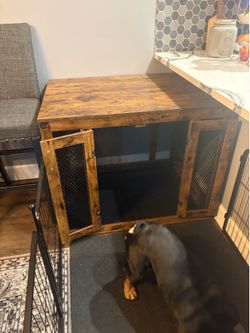 Wood Dog Crate