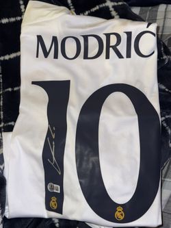 Luka Modric Signed Madrid Jersey