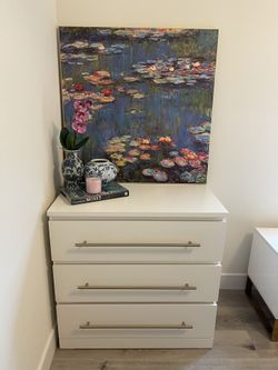 3 -Drawer White Nightstand