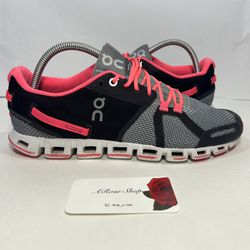 On Cloud Grey/Neon Pink Running Shoes Size: 9 W