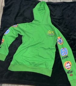 Green Chrome Hearts Matty Boy Sex Records Green Hoodie