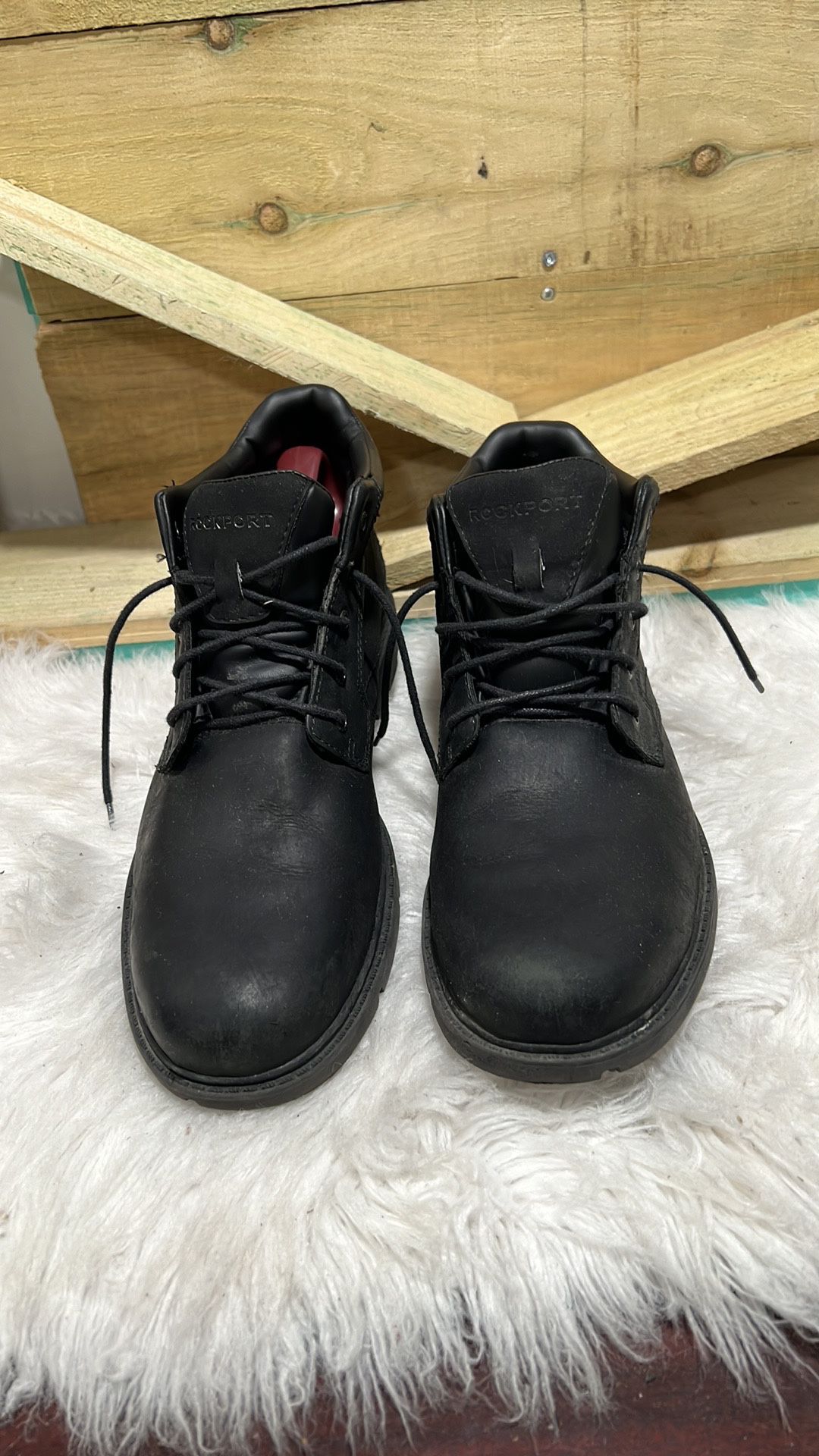 Rockport Rugged Bucks Waterproof Boots, Black, Men's 10 M 