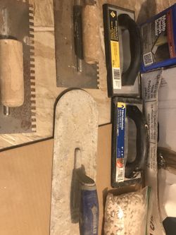 Trowels for tile, masonry, texture
