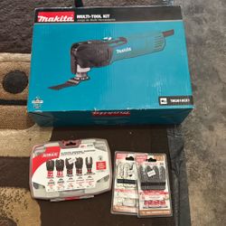 Makita Multi Tool Kit Includes Nine Piece General Purpose Blade Set