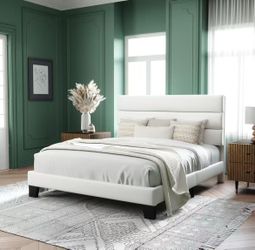 ❤️‍🔥 Queen Size Platform Bed Frame (no mattress included )
