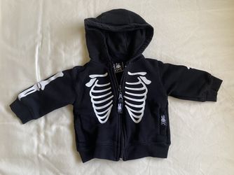 Unisex Six Bunnies Skeleton Sweatshirt 6-12 Mos