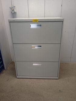 Solid metal file cabinet with key Legal or letter size