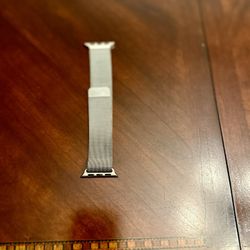 Silver Mesh Watch Band For Apple Watch.