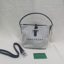 Longchamp Essential Toile Bucket Bag
