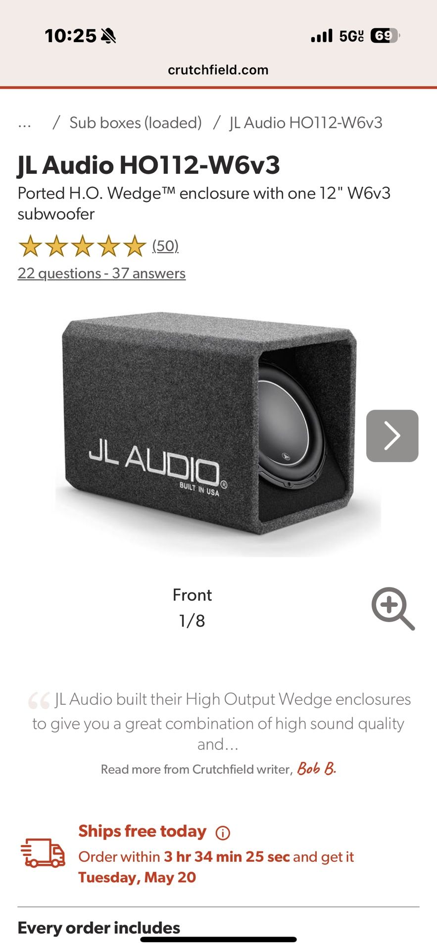 JL Audio W6 V3
