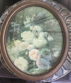 Antique floral picture