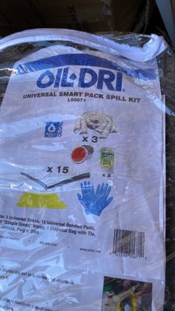 Oil dry universal smart pack spill kit new in box