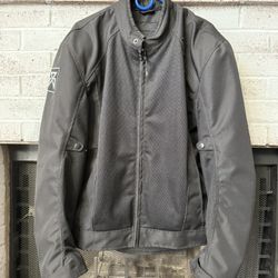 Black Men’s XXL Vented Motorcycle Jacket