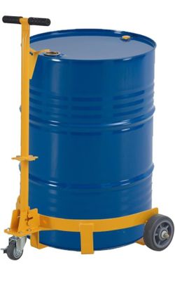 Heavy‑Duty Steel Drum Dolly (Yellow) – 30–55 Gallon – 1,200 lb Capacity