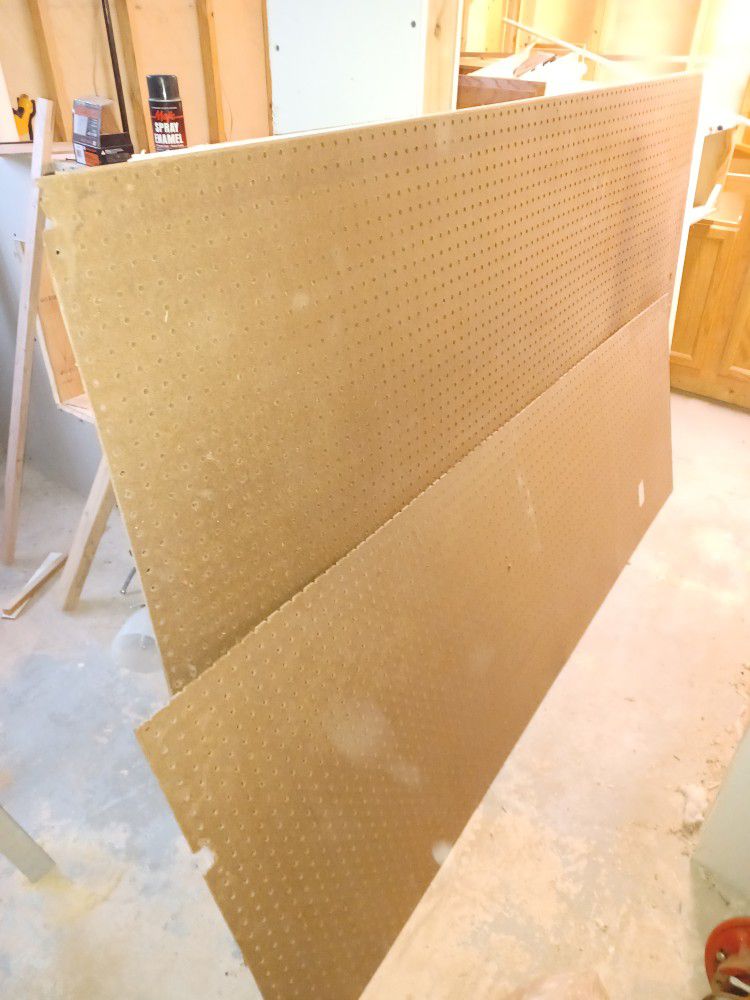 To Lightly Used 4 Ft By 8 Ft Pieces Of Pegboard