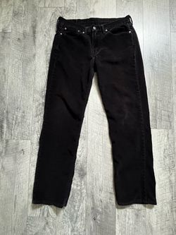 MENS BLACK CORDUROY LEVIS PANTS SIZE 31X32