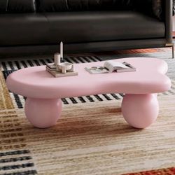 Pink Coffee Table 40” – Brand New (Small Paint Chip)