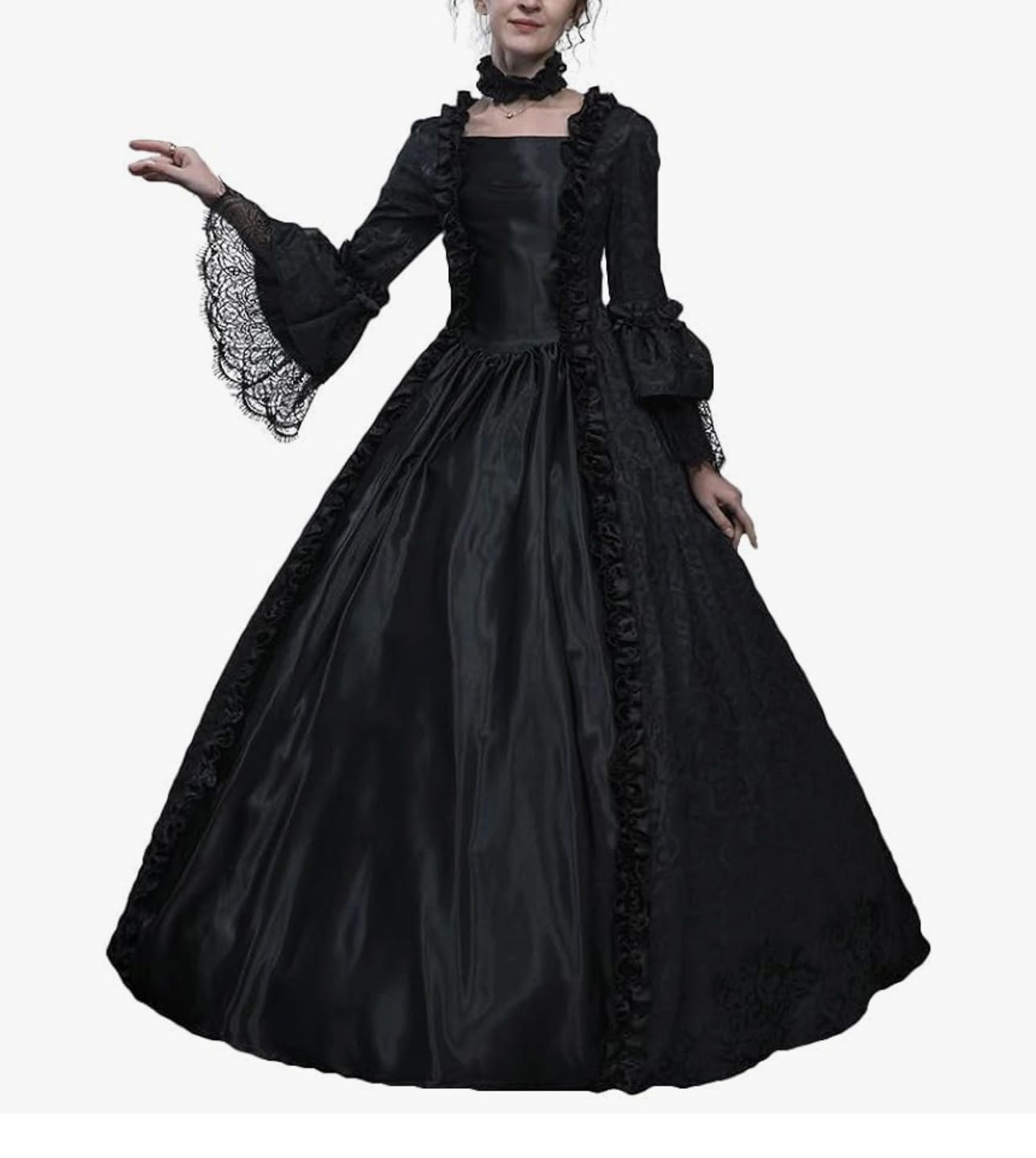 Black Victorian  Dress xL 