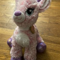 Build a Bear BAB Twinkle Reindeer Pink and Purple Sparkle Deer