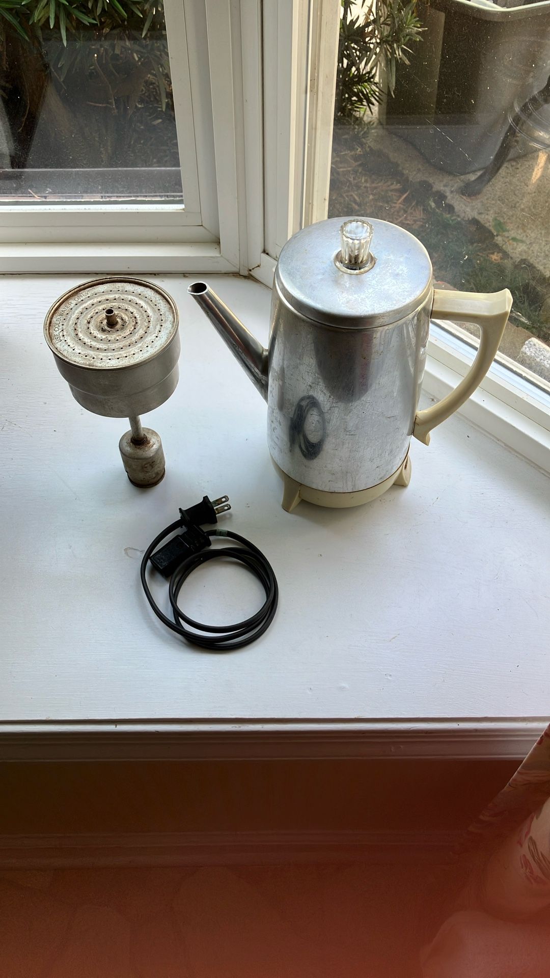 West Bend 5-9 Cup Automatic Percolator model 9362 Aluminum Complete/Working - Compare @$50+