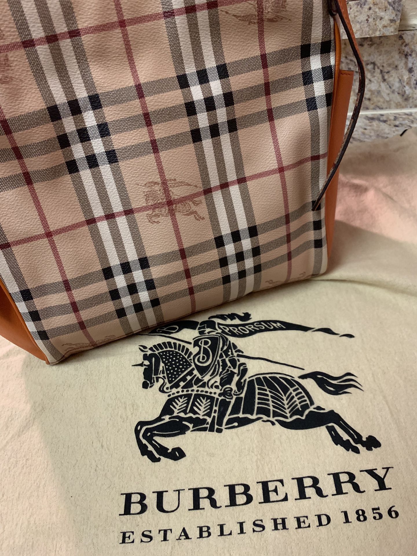 Original burberry bag Orange color/ SALE