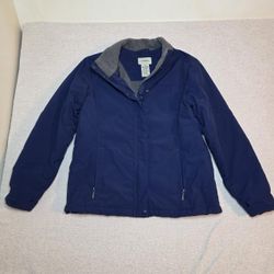 L.L.Bean Women’s Medium Blue Fleece-Lined Jacket