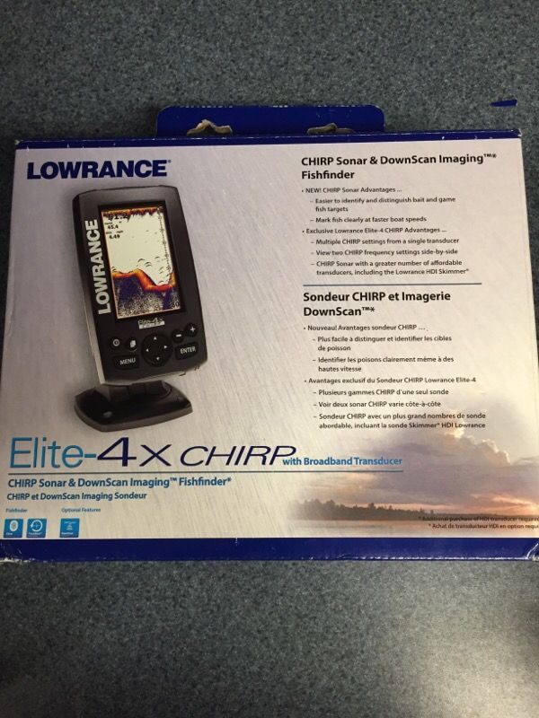 Lowrance elite 4x chirp depth finder