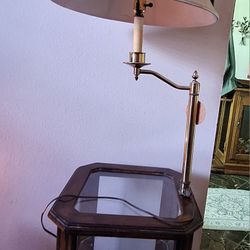 Lamp/glass Cabinet Combo