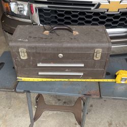 Kennedy Tool Box With Key And Two Drawers (contact info removed)71 Made In The USA