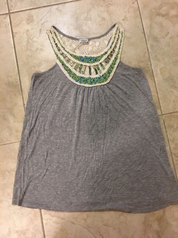 Charming Charlie beads tank