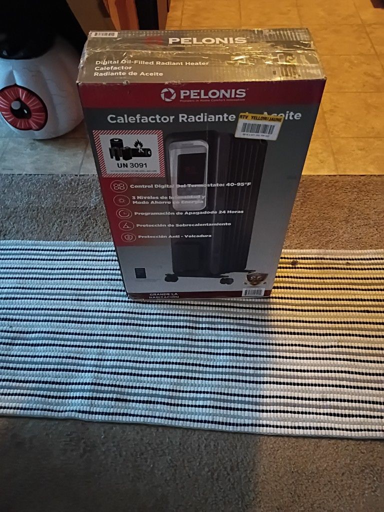 Pelonis Digital Radiant Heater With Remote 
