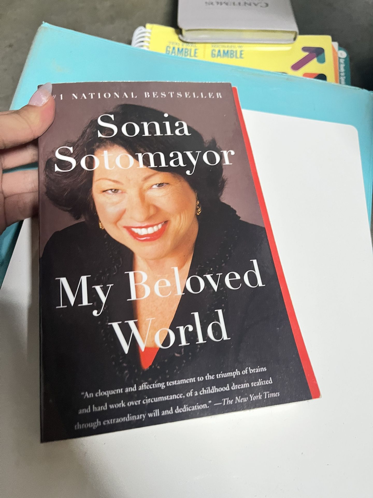 My Beloved World Sonia Sotomayor Book