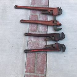 RiDGID Cresent Ranchest 24” End18” 4 Pcs $100